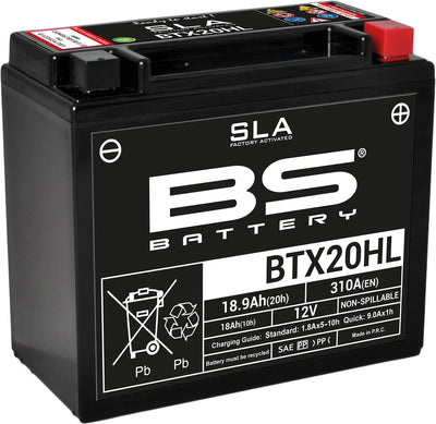 Batterie de batterie BS BTX20HL BS SLA