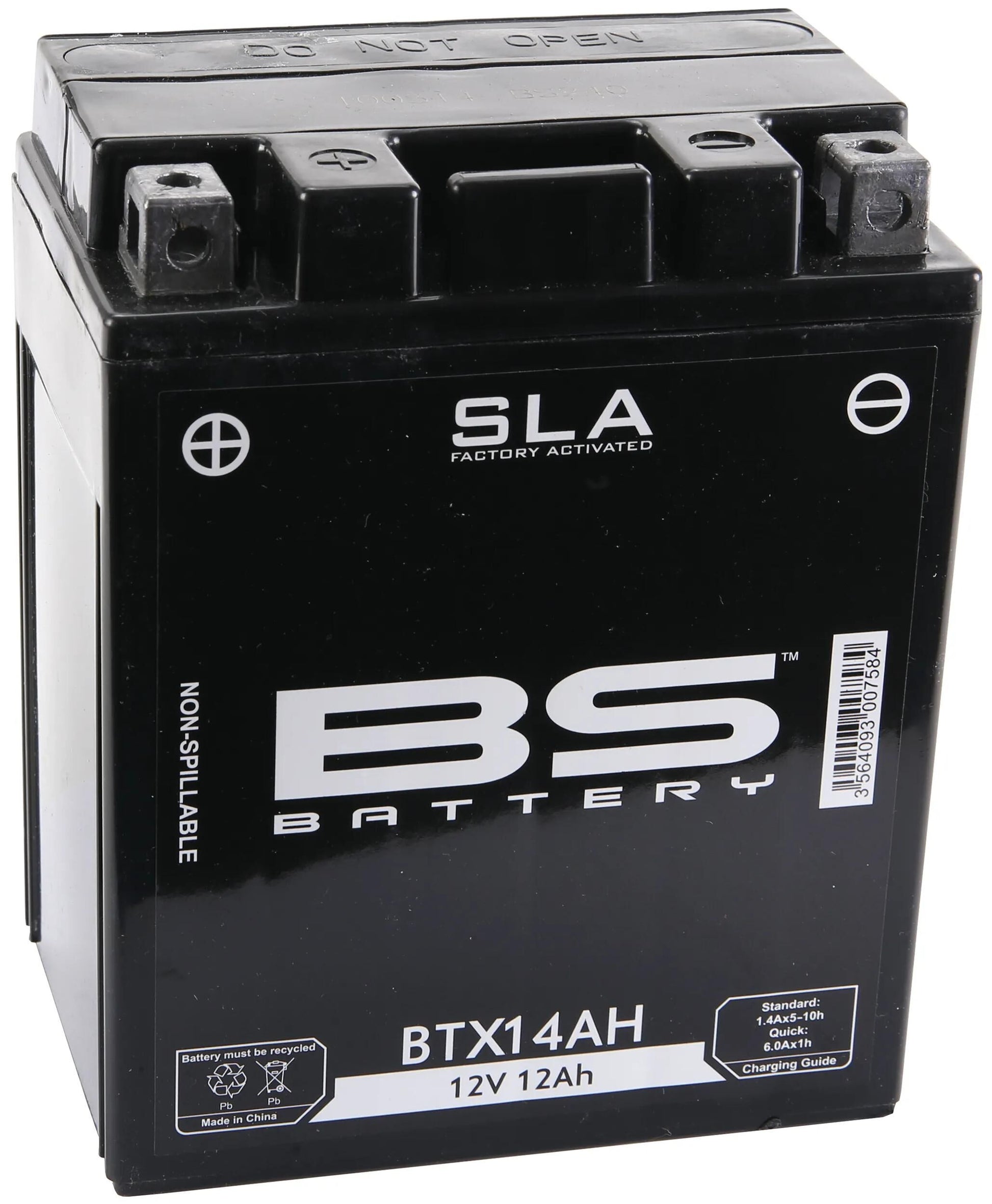 Batterie de batterie BS BTX14AH BS SLA