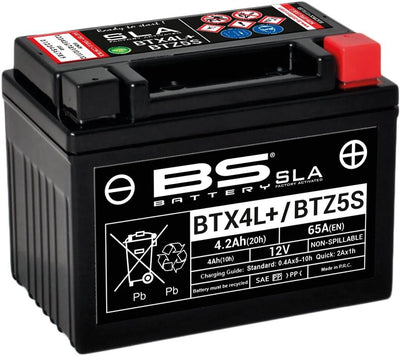Batterie de batterie BS BTX4L + BTZ5S 4AH BS SLA