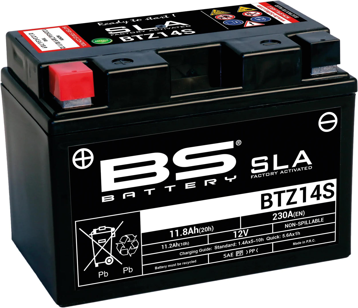 Batterie de batterie BS BTZ14S BS SLA