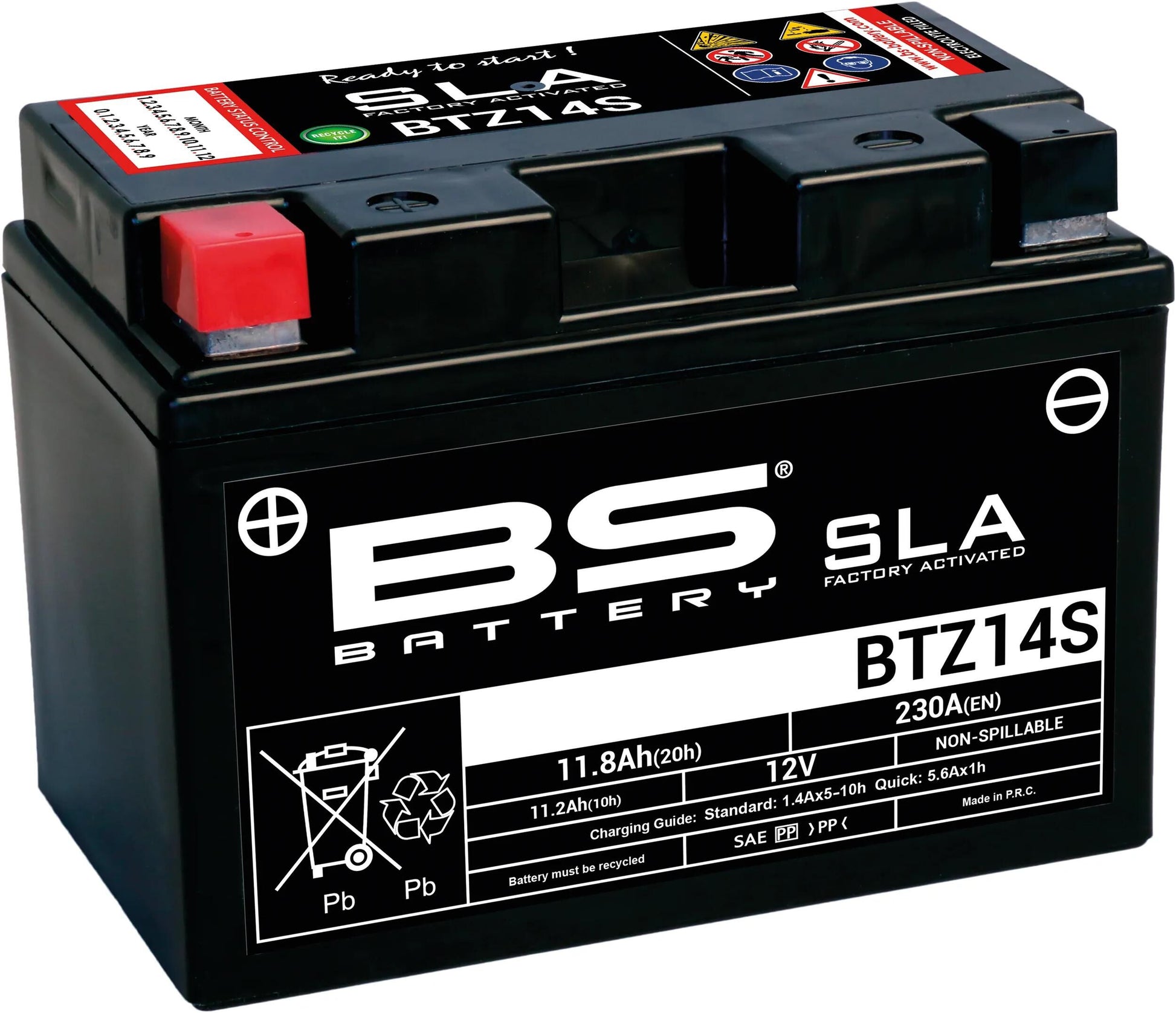 Batterie de batterie BS BTZ14S BS SLA