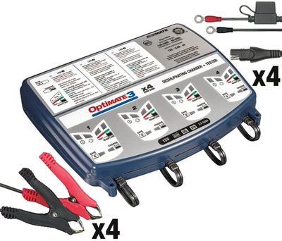 TecMate Batter Charger Optate3 Optate 3 Charger 4er Bank