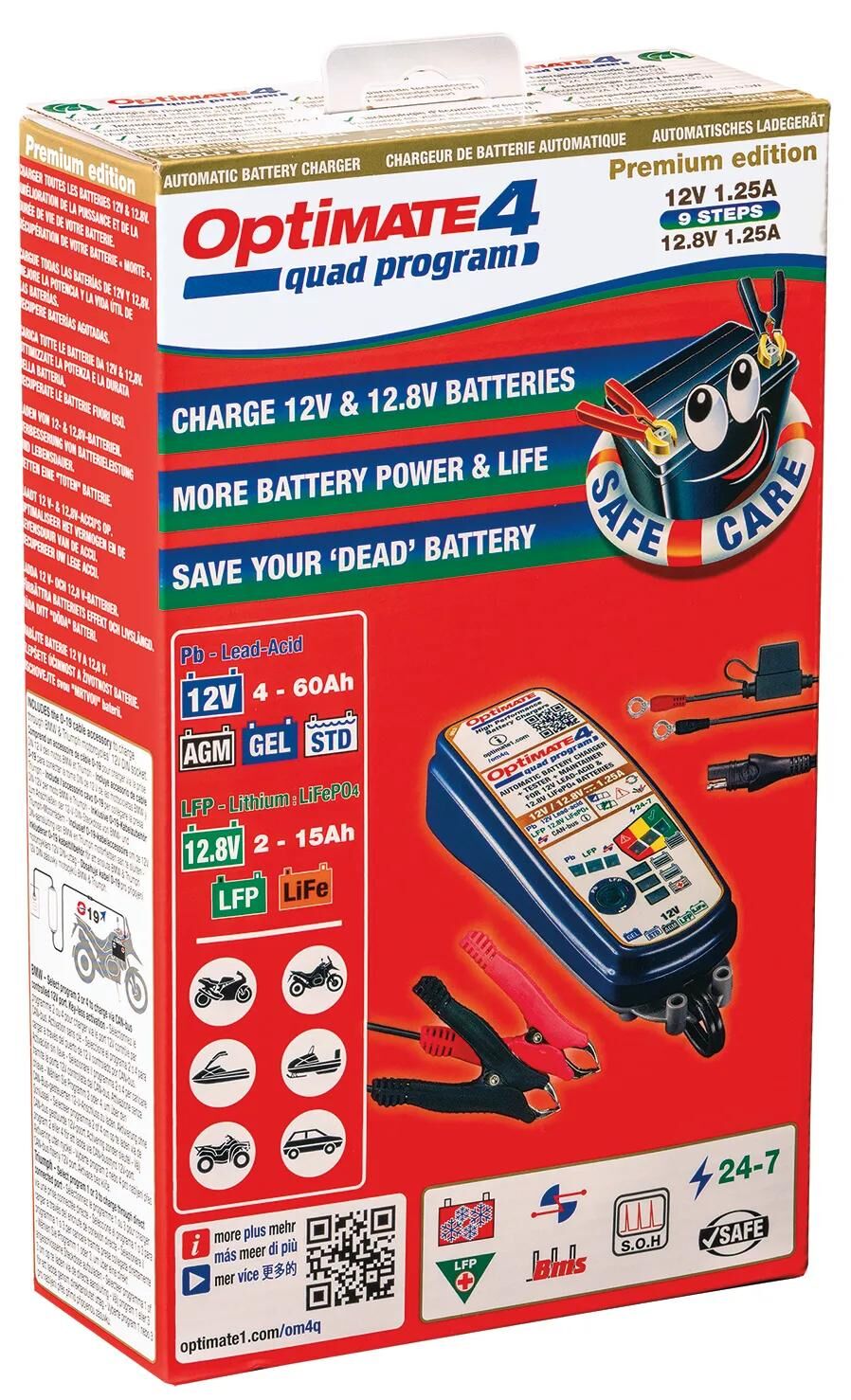 Tecate Batter Charger Optate 4 Quad Program. Charger Optomate 4 Quad Progr.12 Volt