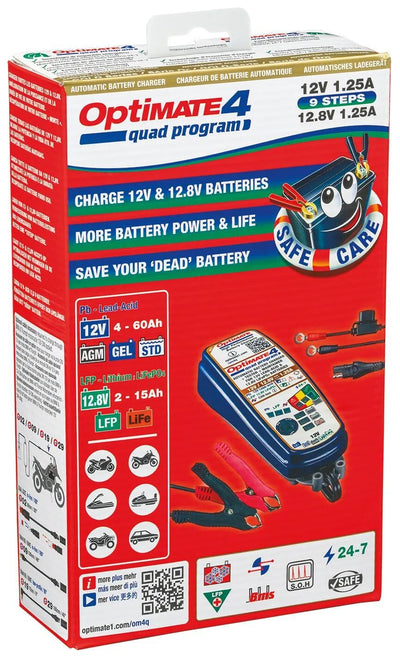Tecate Batter Charger Optate 4 Quad Program. Programme de quad Optate 4 Charger