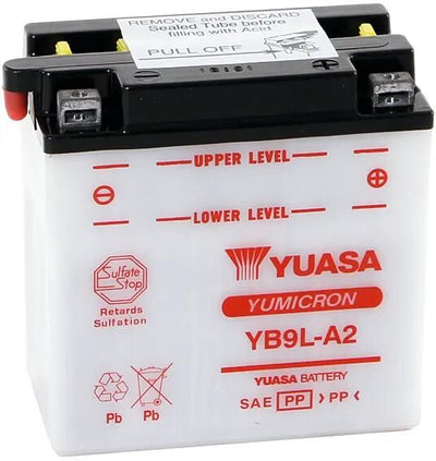 Batterie Yuasa yb9l-a2 . batterie yb9l-a2 standard sans sp