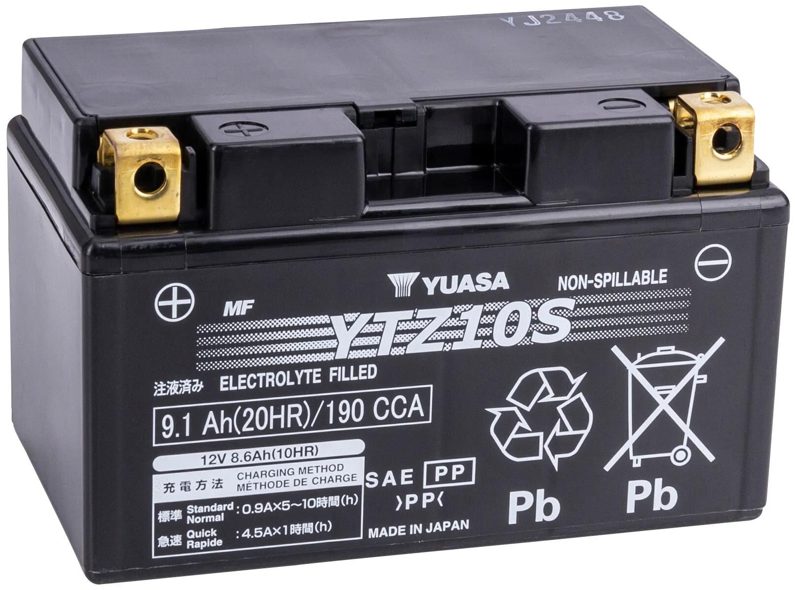 Yuasa Battery YTZ10S.