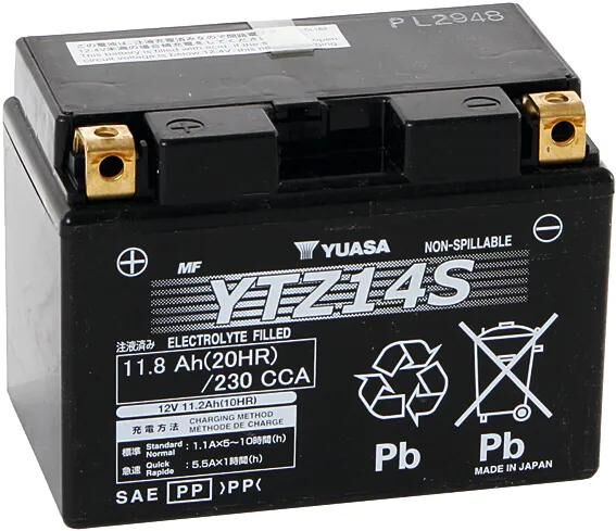 Yuasa Battery YTZ14S.