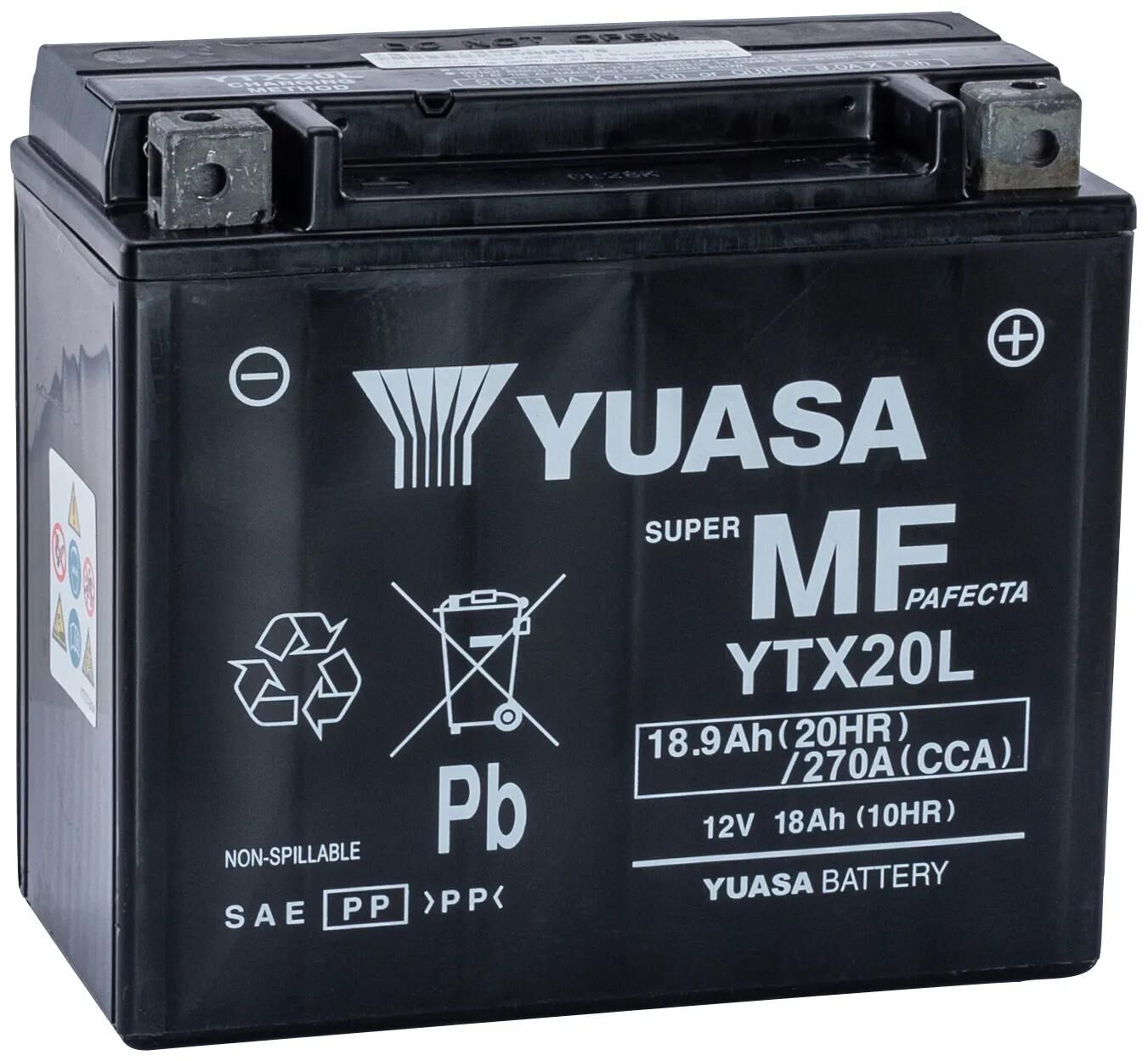 Yuasa Battery Ytx20L AGM
