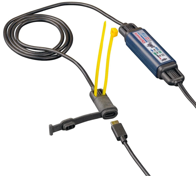 Tecate USB Charging Dispositif Optet O-118 USB-C Charger Optate M. SAE Connexion 200cm