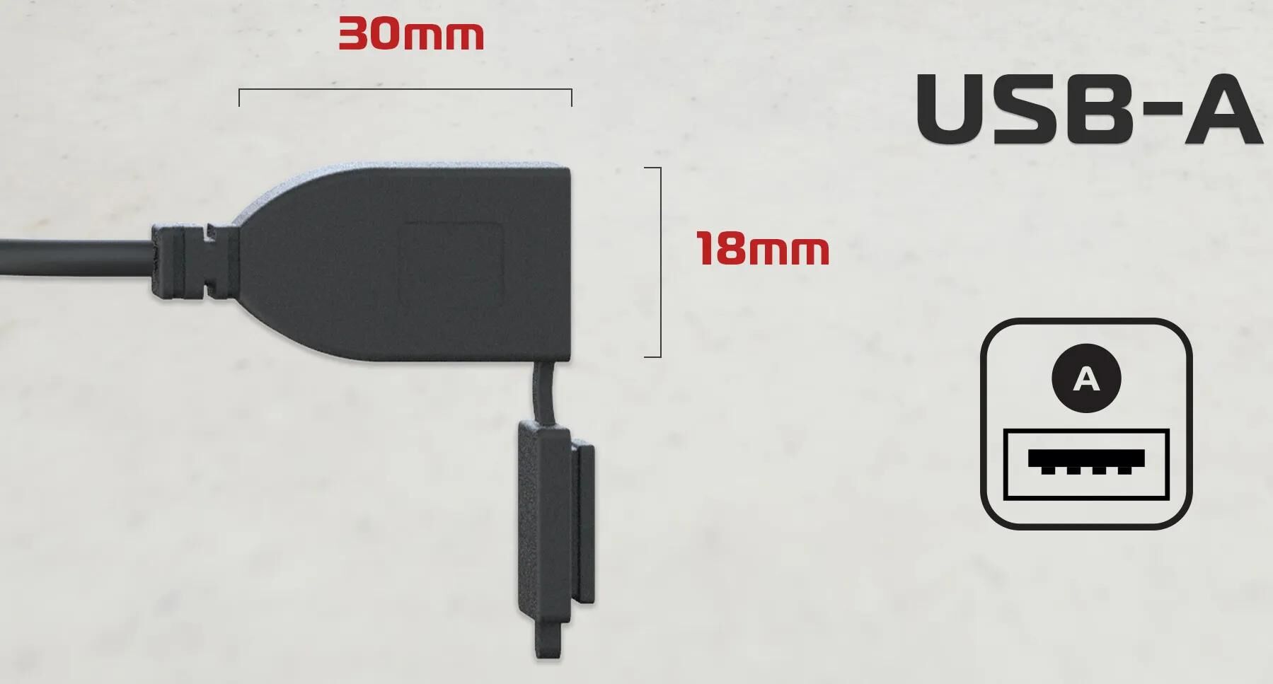 Oxford USB-Chargeging Disvice Oxfor Type A 3,0 Amp
