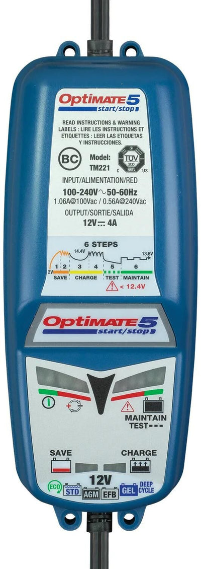 Chargeur de batterie Tecate Optate 5 Starte Stop Optate 5 Charger 4A