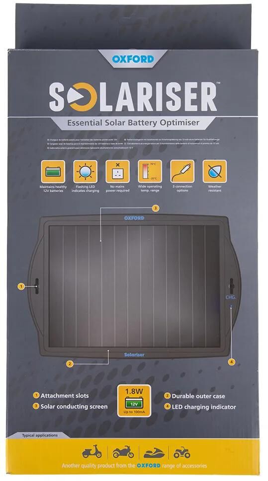 Chargeur de batterie d'Oxford SolaraRerer