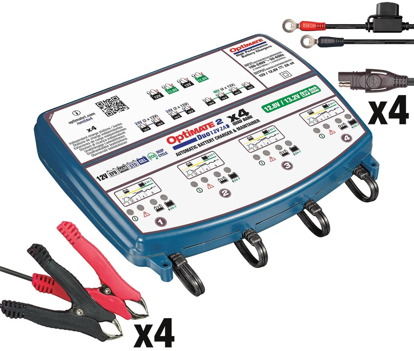 Tecate Battery Charger Optet 2 Duo Optate 2 Charger Duo 4er Bank