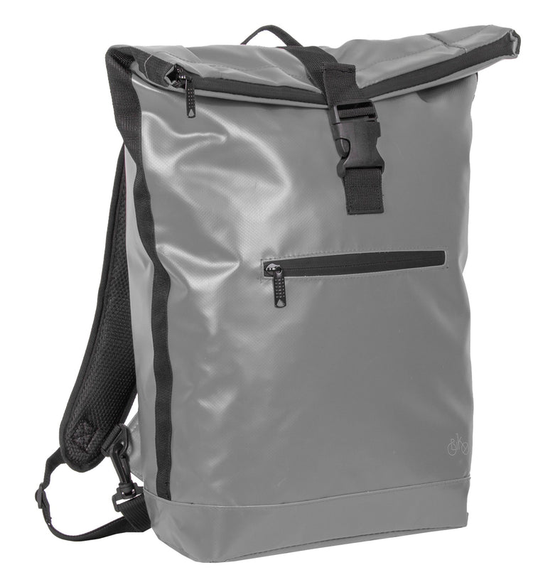 Carbon Rolltop Carbon Rolltop Urban PU Sac à vélo simple sac à dos gris noir 63.102238