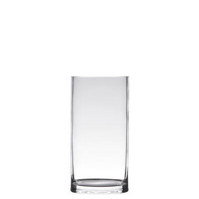 Hakbijl vase cylindre en verre verre ø12xh25cm