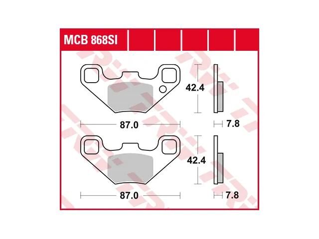 TRW Frein Pad McB 868 SI Metal fritté