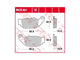 TRW Frein Pad McB 867 SI Metal fritté