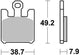 TRW Brake Pad MCB 742 SCR MINTER CARBON RACING
