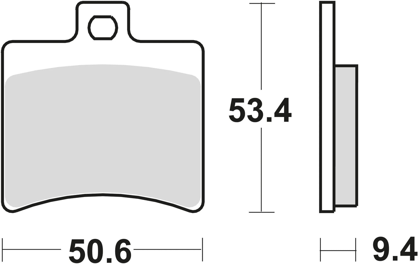TRW Brake Pad McB 710 SRM Metal fritté
