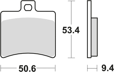 TRW Brake Pad McB 710 SRM Metal fritté