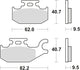 TRW Brake Pad MCB 724 Standard organique