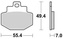 TRW Brake Pad McB 727 SRM Metal fritté