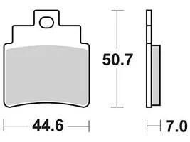 TRW Brake Pad McB 732 SRM Metal fritté