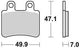 TRW Frein Pad MCB 735 EC Organic