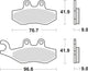 TRW Brake Pad McB 744 SRM Metal fritté
