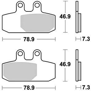 TRW Brake Pad McB 749 SRM Metal fritté