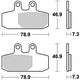 TRW Brake Pad McB 749 SRM Metal fritté