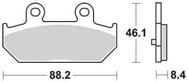 TRW Brake Pad McB 751 SRM Metal fritté