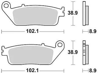 TRW Brake Pad McB 764 SRM BARCHED METAL