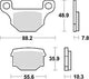 TRW Brake Pad MCB 765 Standard organique