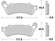TRW Brake Pad MCB 776 Standard organique
