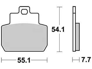TRW Brake Pad McB 782 SRM Metal fritté