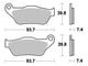 TRW Brake Pad McB 786 SRM Metal fritté