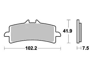 TRW Brake Pad MCB 792 CRQ Hyper Carbone Racing
