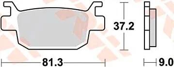 TRW Brake Pad MCB 806 SRM Metal fritté