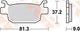 TRW Brake Pad MCB 806 SRM Metal fritté