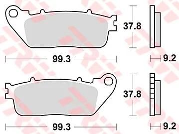 TRW Frein Pad McB 817 Métal fritté