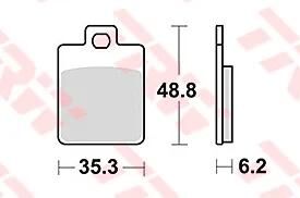 TRW Brake Pad McB 827 SRM Metal fritté