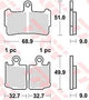 TRW Frein Pad McB 828 SV Métal fritté