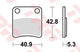 TRW Brake Pad MCB 832 Standard organique