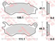 TRW Brake Pad MCB 833 Standard organique