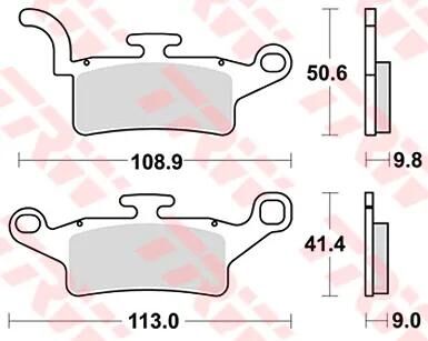 TRW Brake Pad MCB 835 Standard organique