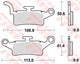 TRW Brake Pad MCB 835 Standard organique