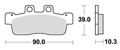 TRW Brake Pad MCB 839 Standard organique