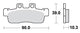 TRW Brake Pad MCB 839 Standard organique