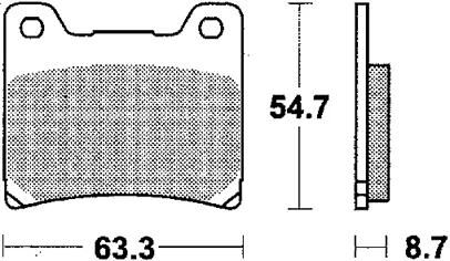 TRW Frein Pad McB 530 Metal fritté